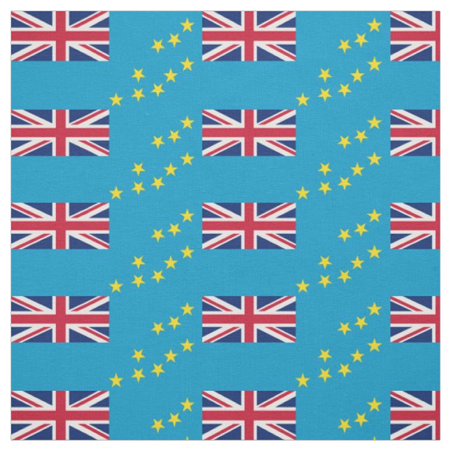Tissu Drapeau patriotique de Tuvalu (Échantillon)