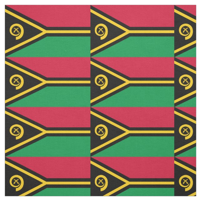Tissu Drapeau patriotique de Vanuatu (Échantillon)