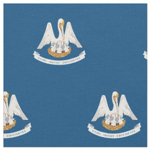 Tissu Drapeau patriotique d'état de la Louisiane