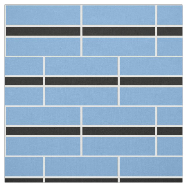 Tissu Drapeau patriotique du Botswana (Échantillon)
