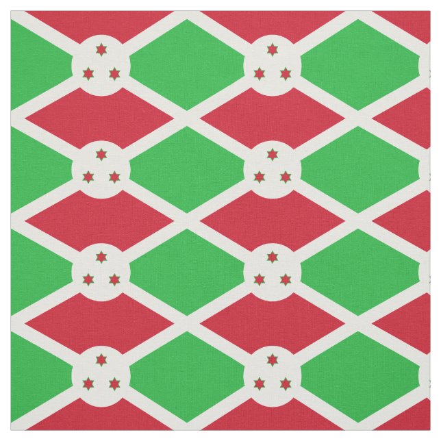 Tissu Drapeau patriotique du Burundi (Échantillon)