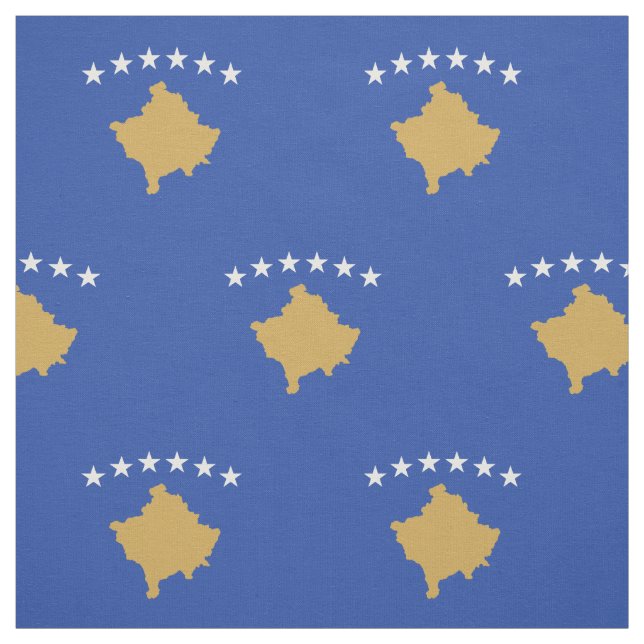 Tissu Drapeau patriotique du Kosovo (Échantillon)