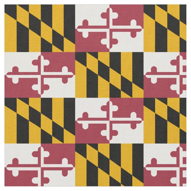 Tissu Drapeau patriotique du Maryland (Fermer)