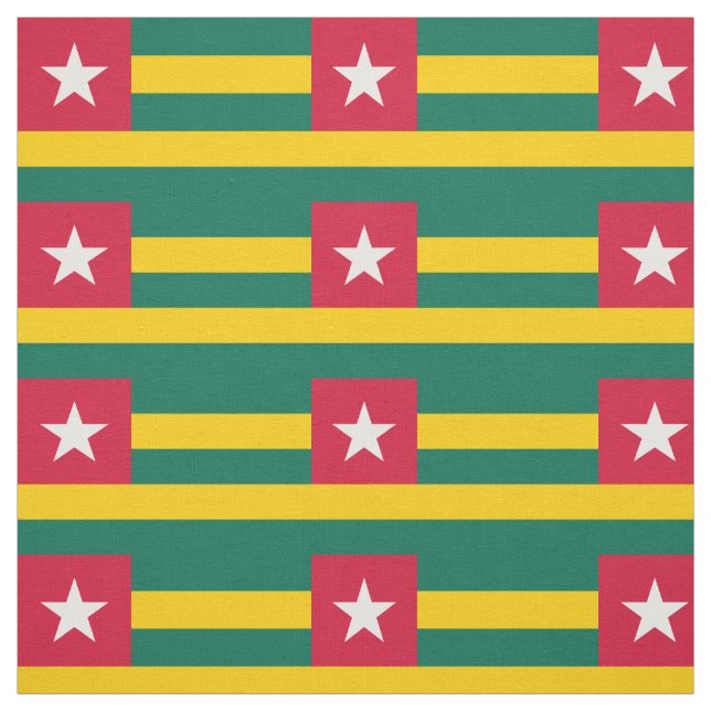 Tissu Drapeau patriotique du Togo (Échantillon)