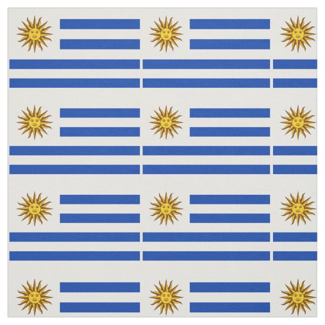 Tissu Drapeau Patriotique Uruguay (Échantillon)