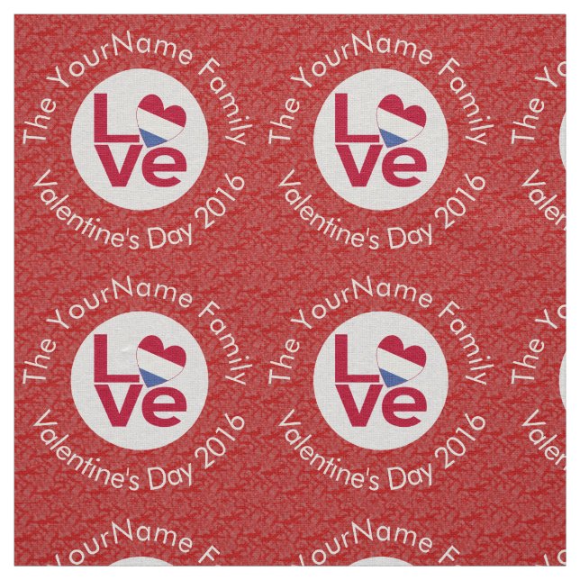 Tissu Drapeau personnalisé Netherlander Red LOVE (Échantillon)