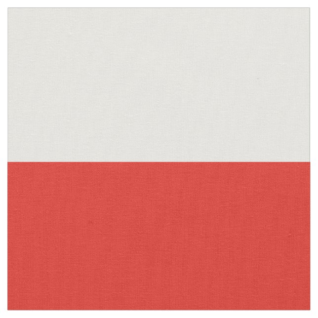 Tissu Drapeau polonais (Fermer)