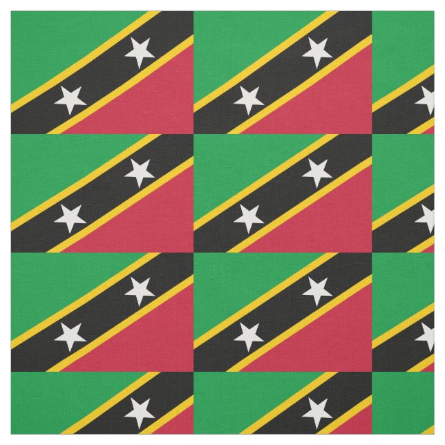 Tissu Drapeau Saint-Kitts-et-Nevis (Échantillon)