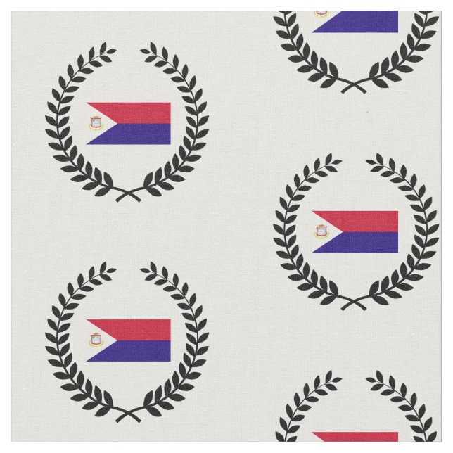 Tissu Drapeau Saint-Maarten (Fermer)