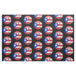 Tissu Drapeau souriant de Porto Rico
