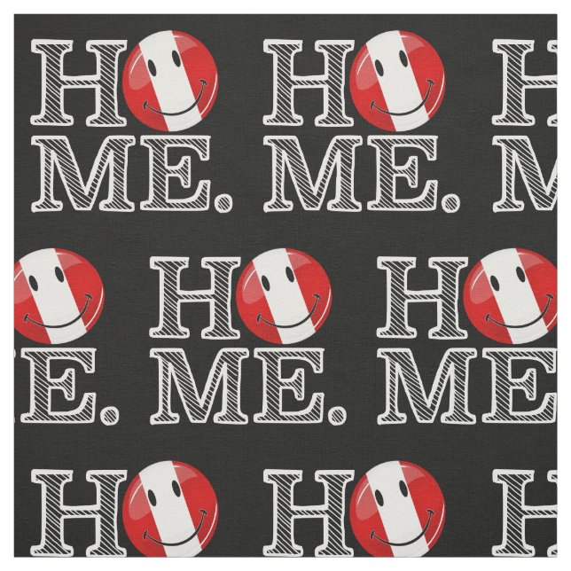 Tissu Drapeau souriant du Pérou| Chauffeur de maison (Échantillon)