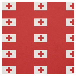 Tissu Drapeau Tonga patriotique