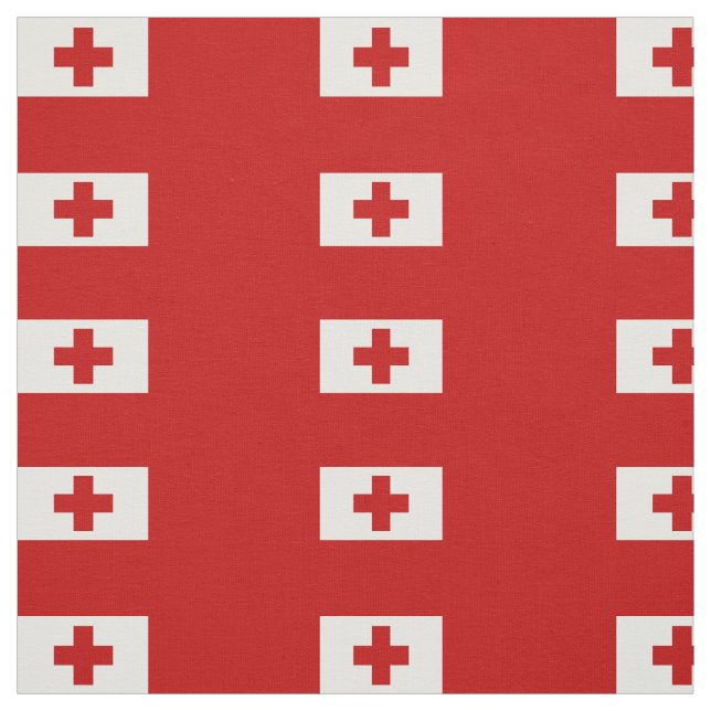 Tissu Drapeau Tonga patriotique (Échantillon)