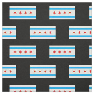 Tissu Drapeau traditionnel de Chicago