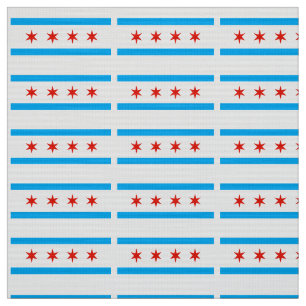 Tissu Drapeau traditionnel de Chicago