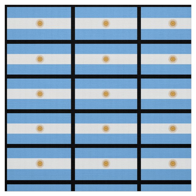 Tissu Drapeau traditionnel de l'Argentine (Échantillon)