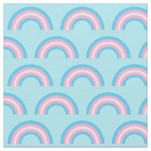 Drapeau transgenre Rainbows bleu rose pâle blanc