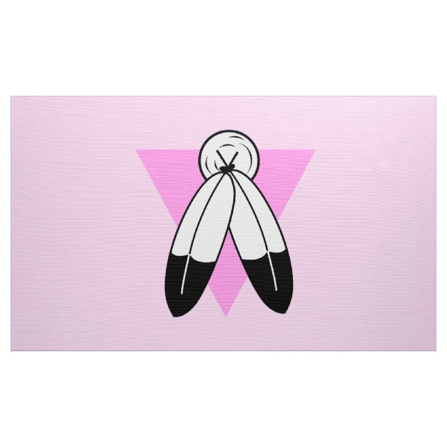 Tissu Drapeau Triangle Rose Two-Spirit (Yard)
