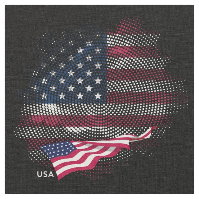 Tissu Drapeau USA (Fermer)