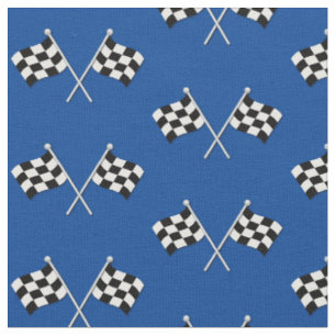 Tissu Drapeaux de course Cute Blue