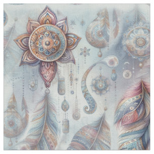 Tissu Dreamcatcher sur un thème bohème