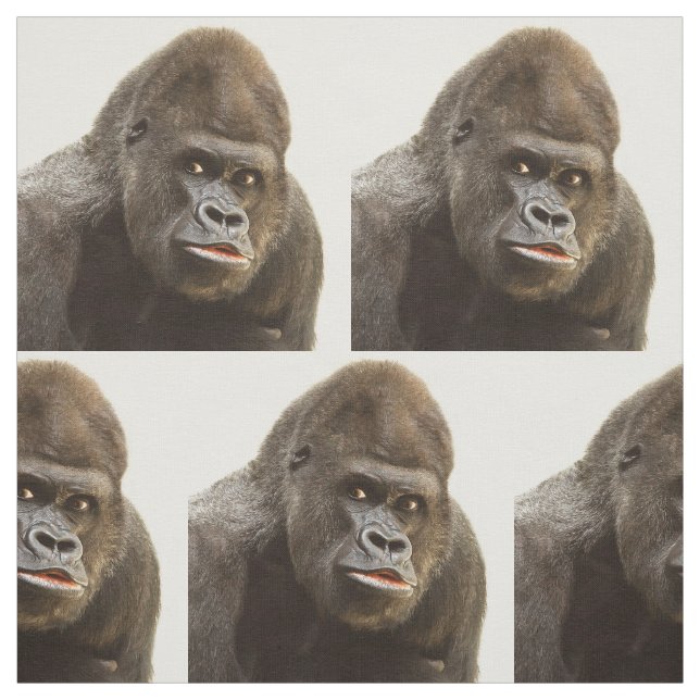 Tissu drôle de gorille (Échantillon)