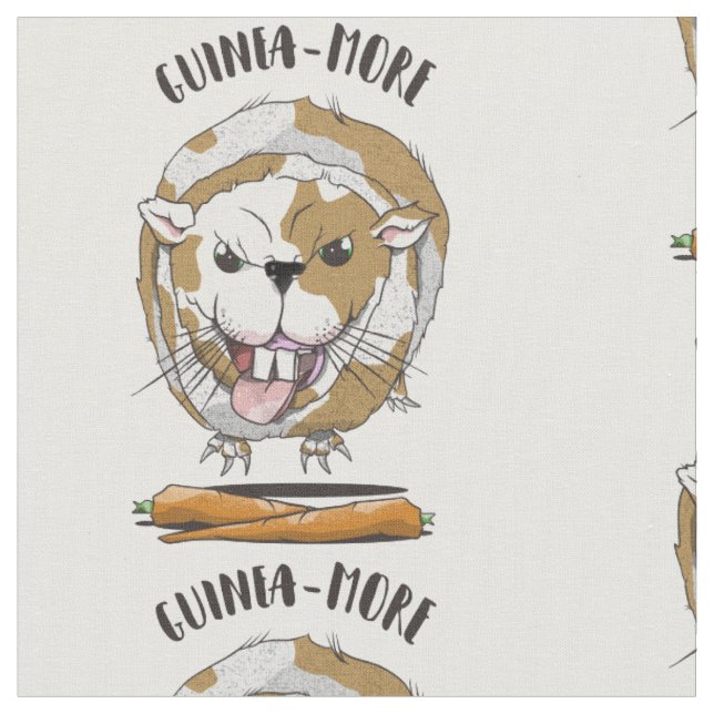 Tissu Drôle dessin animé de Guinée Pig (Fermer)