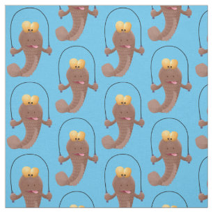 Tissu Drôle sauter boudskipper poisson dessin animé