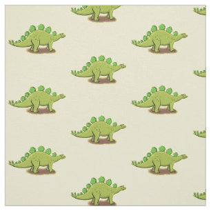 Tissu Drôle stegosaurus dinosaure dessin animé