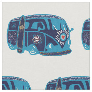 Tissu du coton de Hippie Van Custom Combed (56"