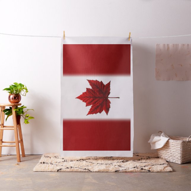 Tissu du drapeau canadien Customisé Tissu du Canad (In Situ)