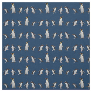Tissu du parti des pingouins (Navy)