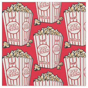 Tissu Du pop-corn sucré. Pop Art. Nourriture. Bonus rou