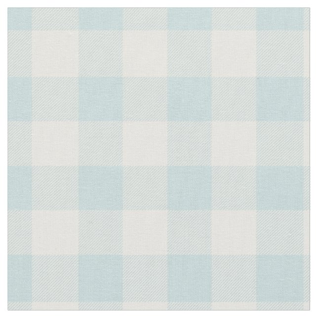 Tissu Duck Egg Blue & White Plaid Gingham (Fermer)