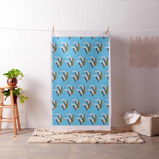 Tissu Ducks : Blue Magpies (In Situ)