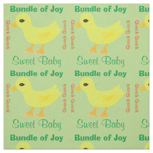 Tissu Ducky jaune