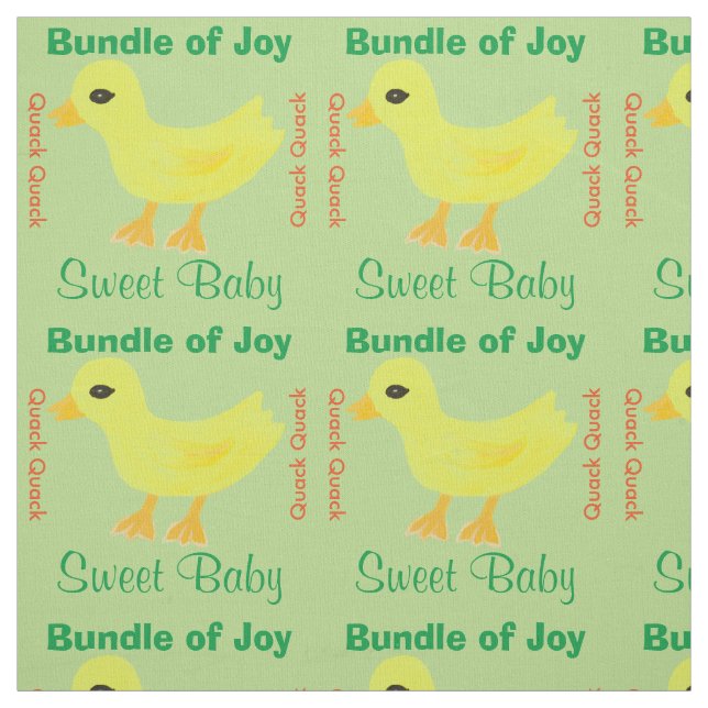 Tissu Ducky jaune (Échantillon)