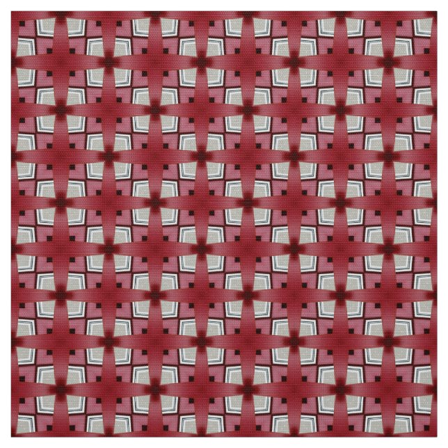 Tissu d'Upholstery motif de croix rouge (Échantillon)