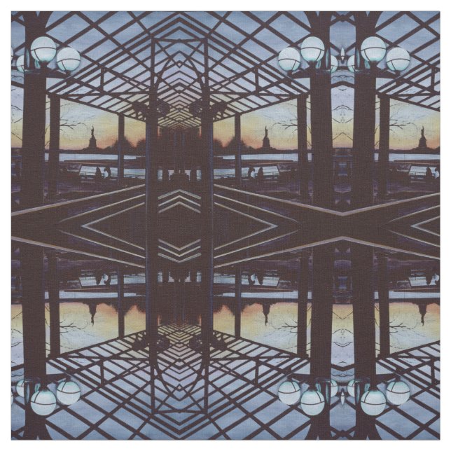 Tissu Dusk au lieu de naissance de la liberté, Ellis Isl (Échantillon)