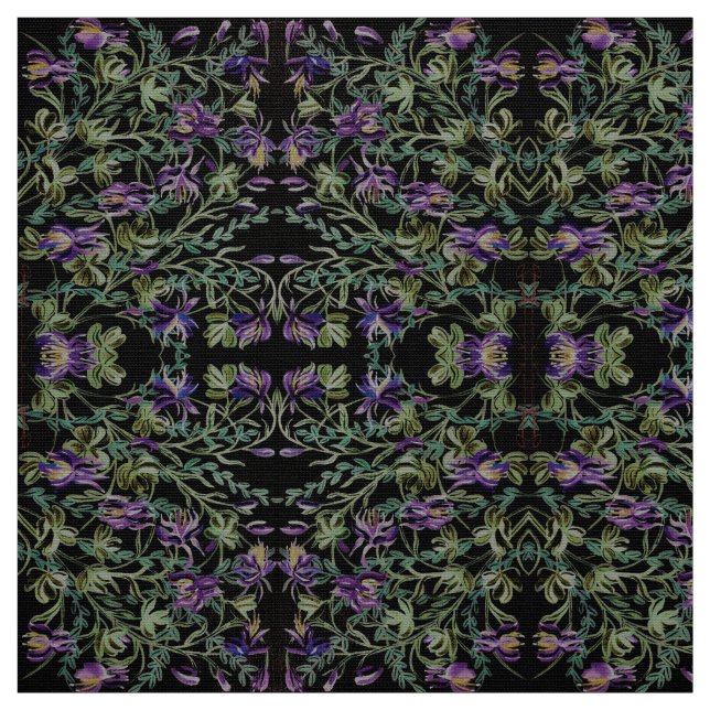 Tissu Dusty Green Columbine Fabric (Échantillon)