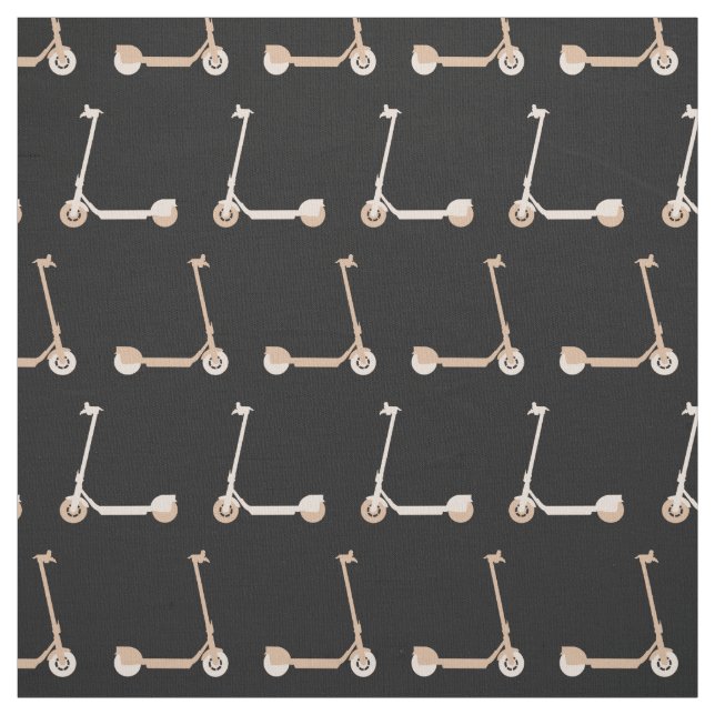 Tissu E-Scooter Patterned Cream et noir (Échantillon)