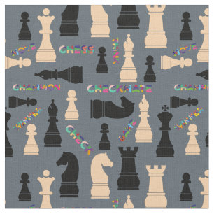 Tissu Échecs Noirs Et Beiges