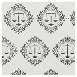 Tissu Échelles décoratives d'avocat de la justice  