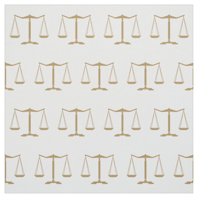 Tissu Échelles d'or de la justice| Avocat (Échantillon)