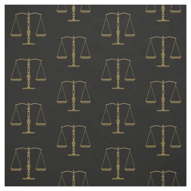 Tissu Échelles d'or des cadeaux de loi de la justice | (Échantillon)