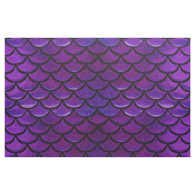 Tissu Échelles pourpres et bleues de Falln de sirène (Fat Quarter)