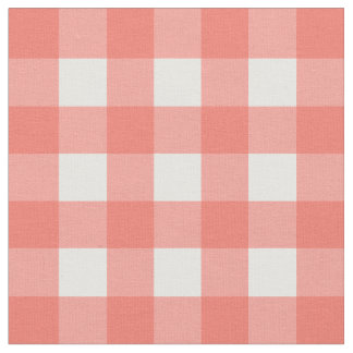 Tissu Écho de pêche et contrôle blanc de guingan