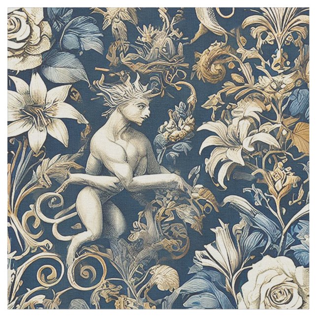 Tissu Echos au Chaos - Carreaux de déclaration gothique (Fermer)