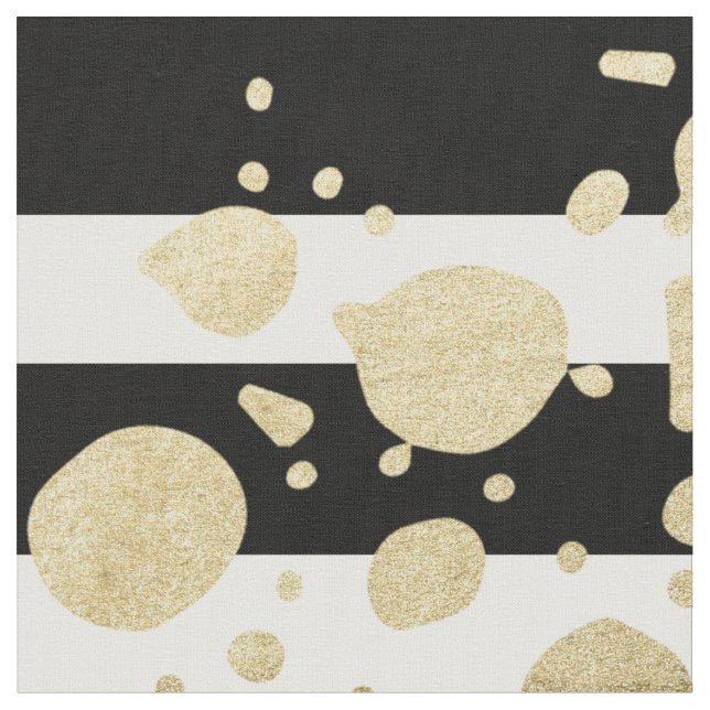Tissu Éclaboussure de peinture d'or de Faux sur les (Fermer)