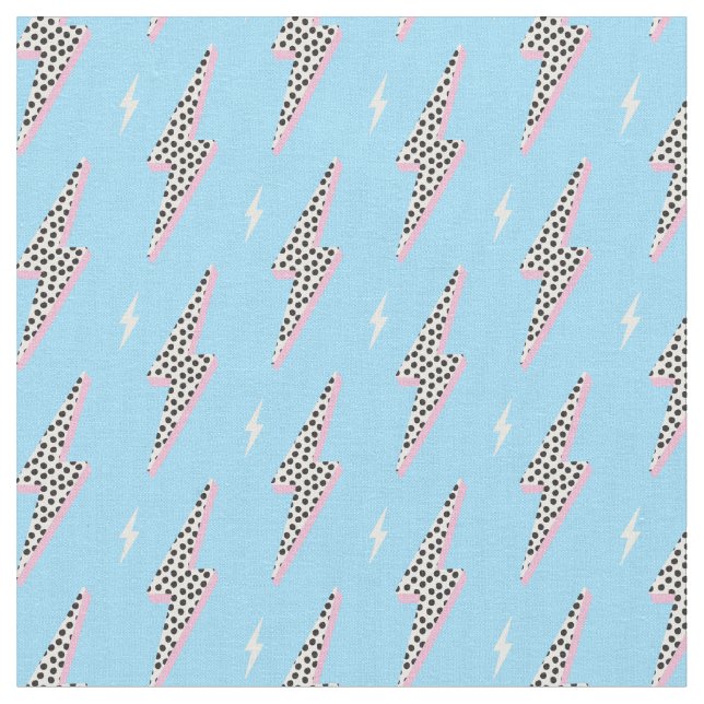 Tissu Éclair à point rose  (Fermer)